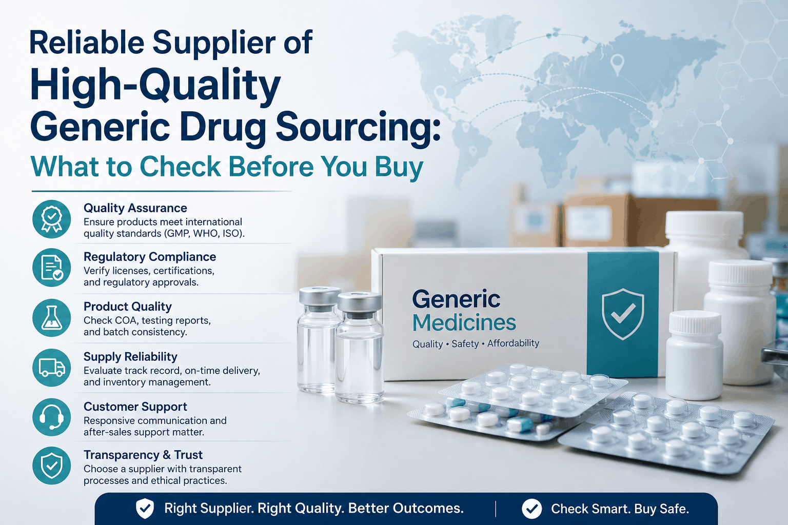 Reliable Supplier of High-Quality Generic Drug Sourcing: What to Check Before You Buy